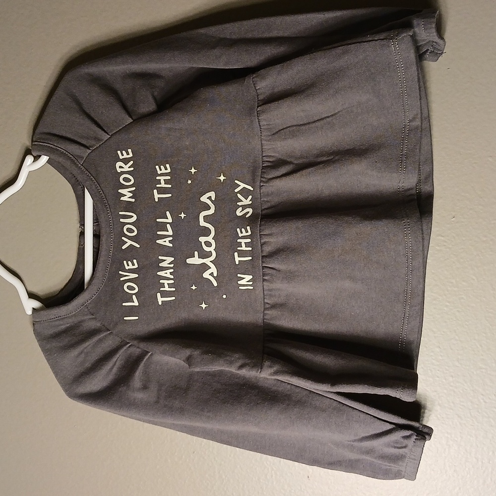 NWOT  GIRLS GREY GRAYSON COLLECTIVE LONG-SLEEVED SHIRT 3T